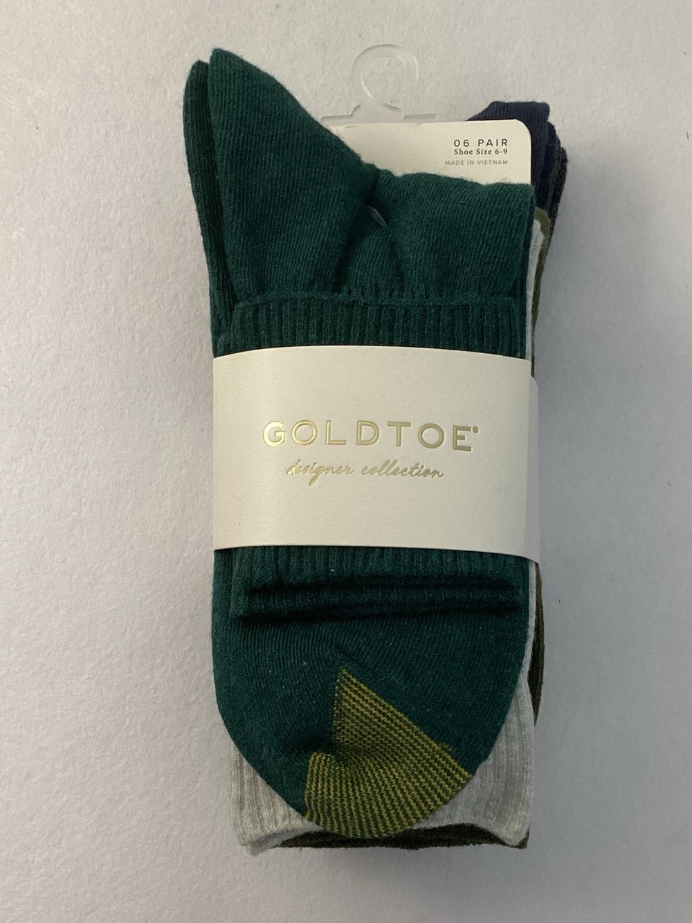 Gold Toe Crew Socks in Various Colors - 6 Pair Pack